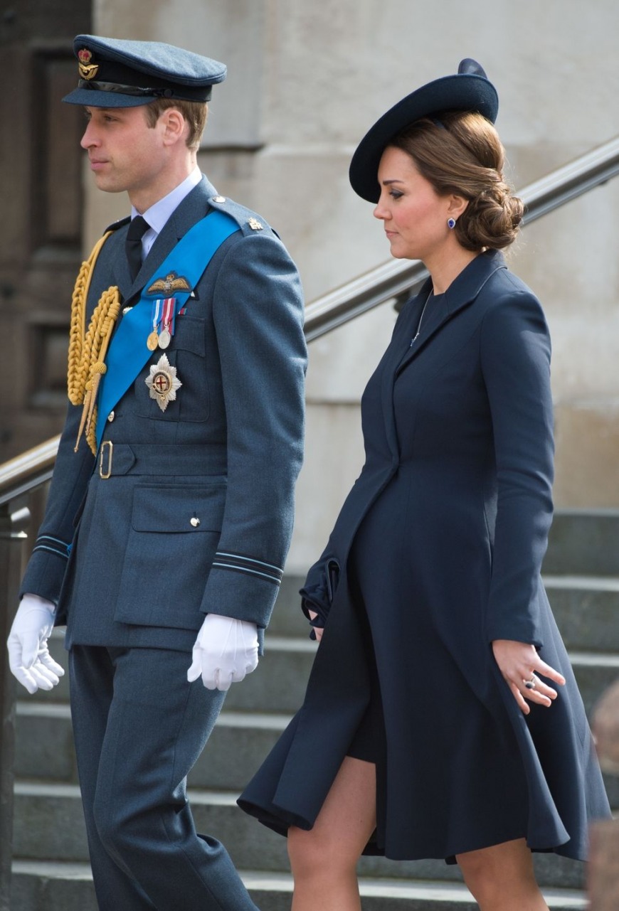 This royal navy blue Beulah coat suits the Duchess well This royal navy blue Beulah coat suits the Duchess well
