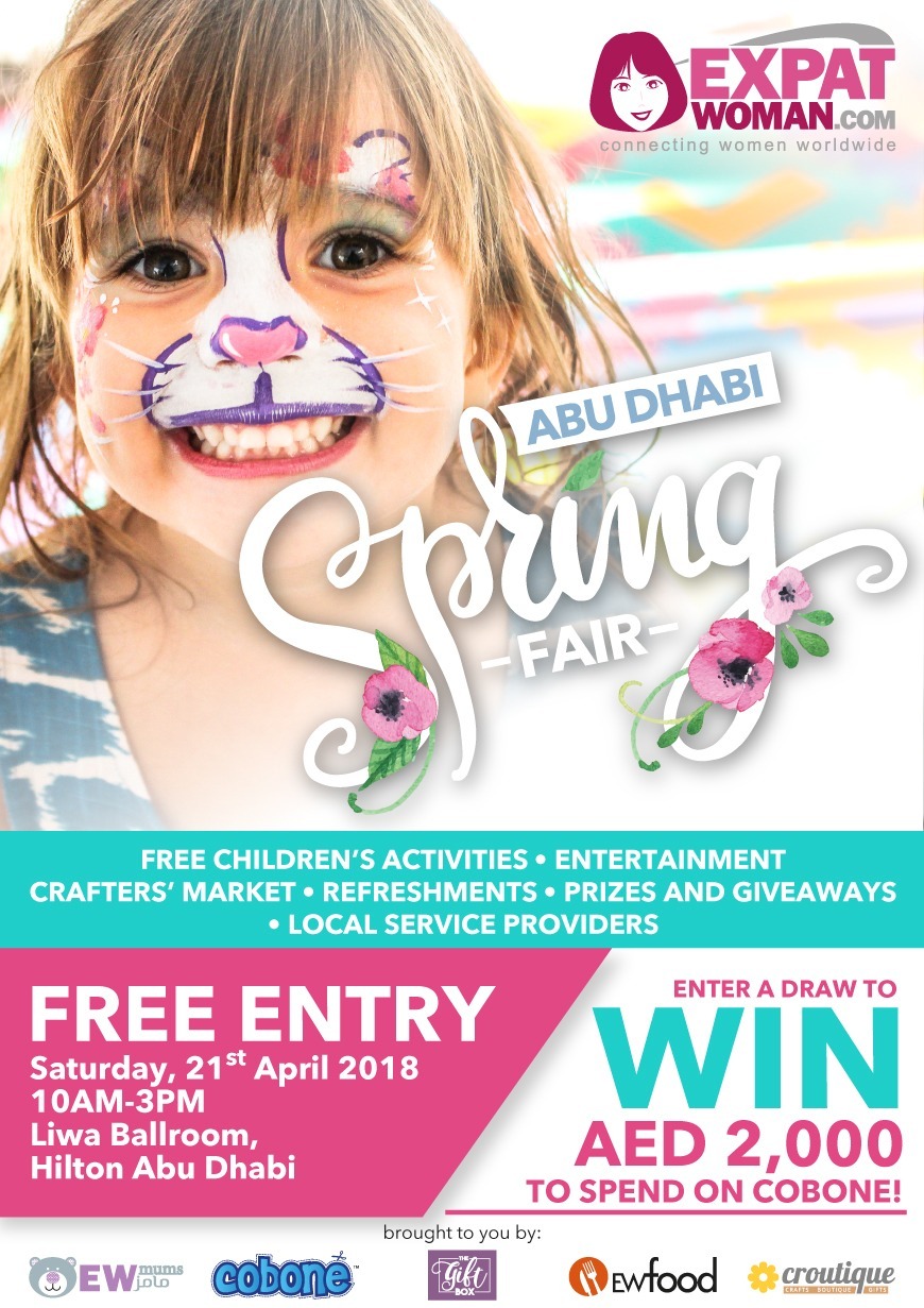 ExpatWoman's Abu Dhabi Spring Fair Is Back Again April 2018 ExpatWoman's Abu Dhabi Spring Fair Is Back Again April 2018