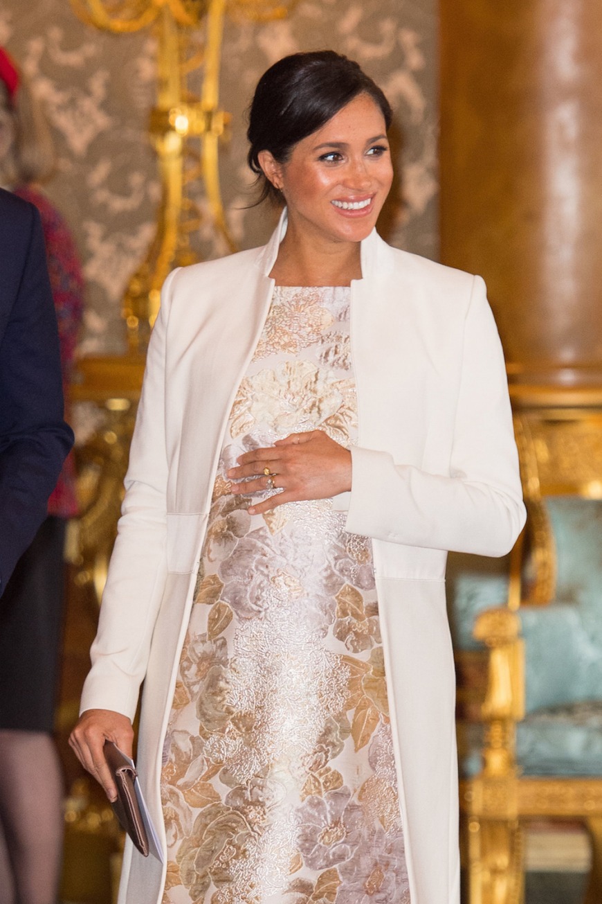 The Duchess of Sussex at a reception at Buckingham Palace