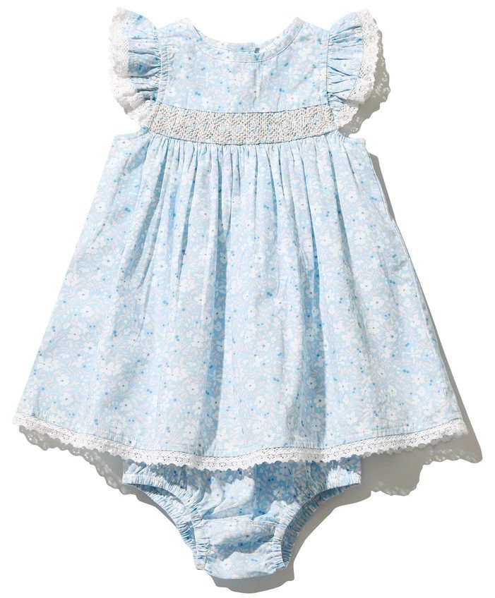 M&Co Floral Smock Dress And Knickers M&Co Floral Smock Dress And Knickers