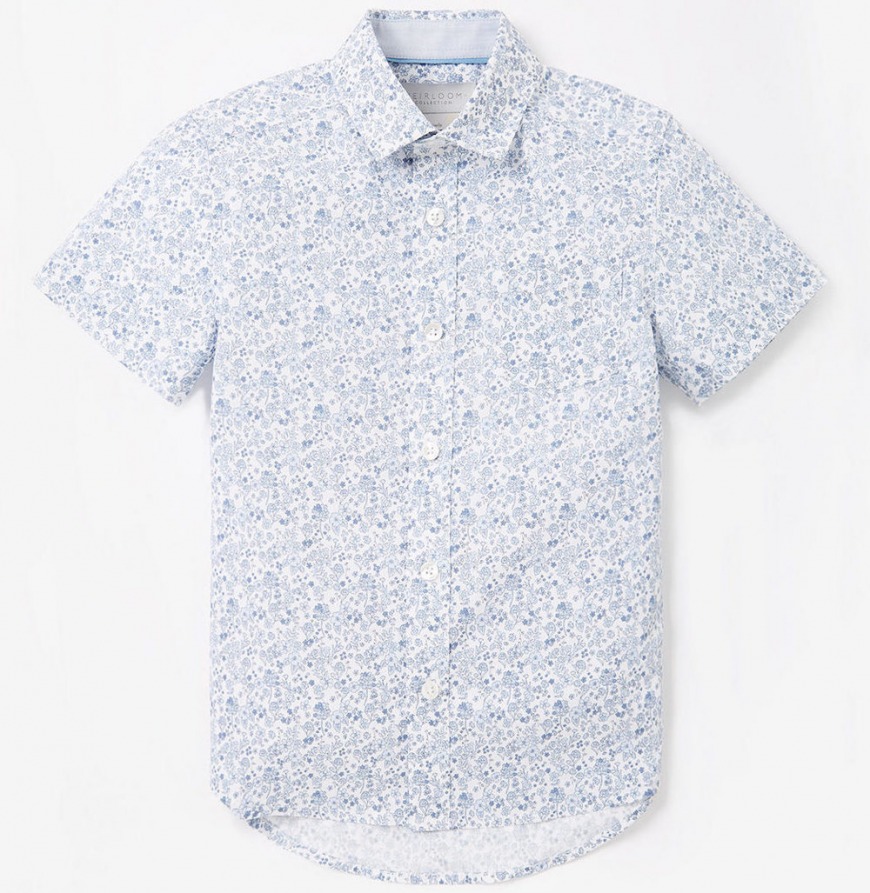 John Lewis & Partners Heirloom Collection Boys’ Floral Shirt