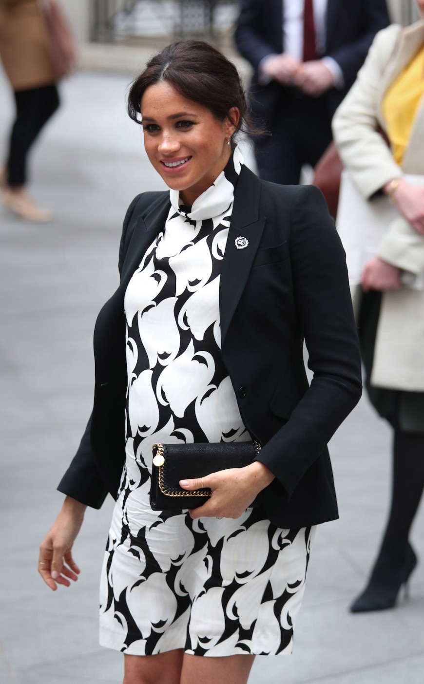 Showing her bump: The Duchess of Sussex on International Women’s Day Showing her bump: The Duchess of Sussex on International Women’s Day