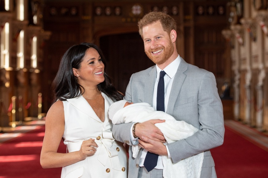 Harry, Meghan and their newborn Archie Harry, Meghan and their newborn Archie