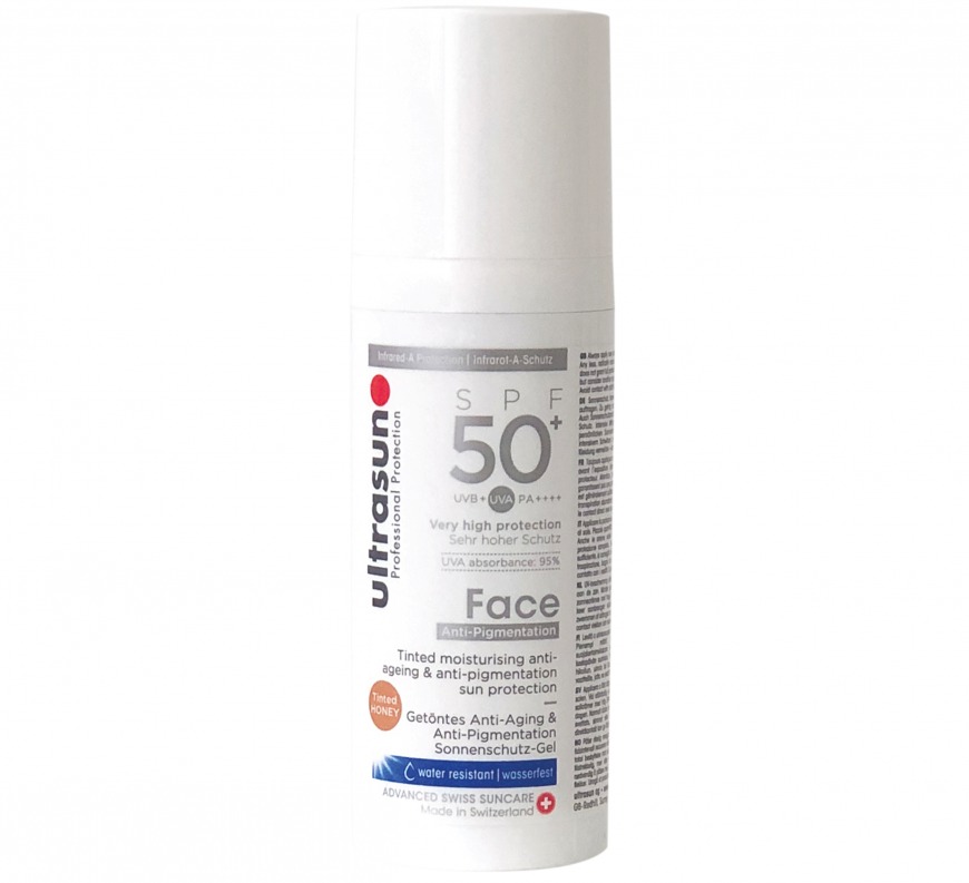 Ultrasun Sun Protection Anti-Pigmentation Tinted Face SPF 50+, £36/AED160.78, QVC