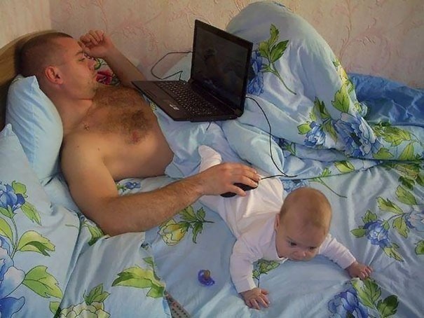 Why Dads Shouldn't Be Left Alone With Children - in Pictures 