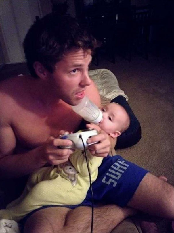 Why Dads Shouldn't Be Left Alone With Children - in Pictures 