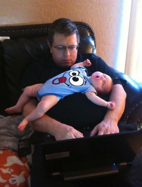 Why Dads Shouldn't Be Left Alone With Children - in Pictures 