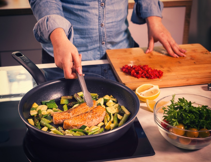 Cooking fish Cooking fish