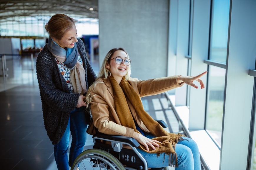 Support for people or children travelling with disabilities 