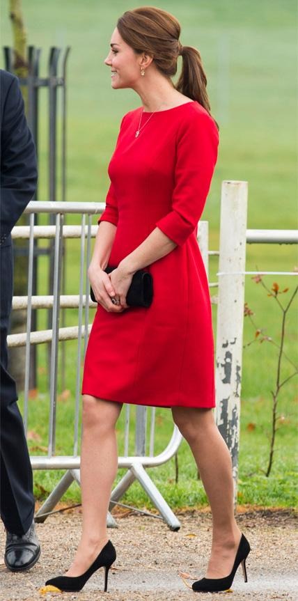 Red isn’t everyone’s colour, but it’s definitely the Duchess’! Red isn’t everyone’s colour, but it’s definitely the Duchess’!