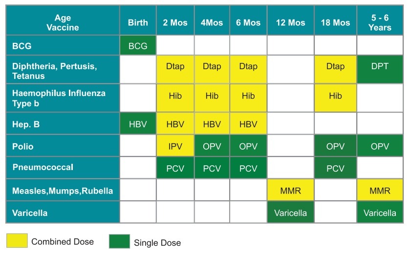 Immunisation Schedule in Dubai