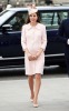 Royal, feminine, and chic! That’s how Kate looked in this pale pink Alexander McQueen coat. 