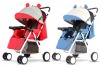 Animal-ear one-hand fold baby stroller