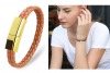 USB Charging Cable Bracelet Portable Leather