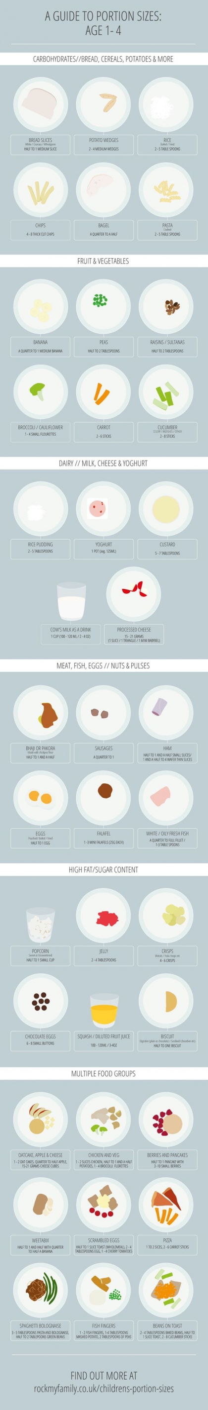 Portion Size Chart For Adults